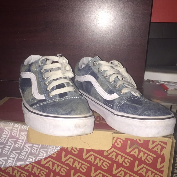vans old skool acid denim